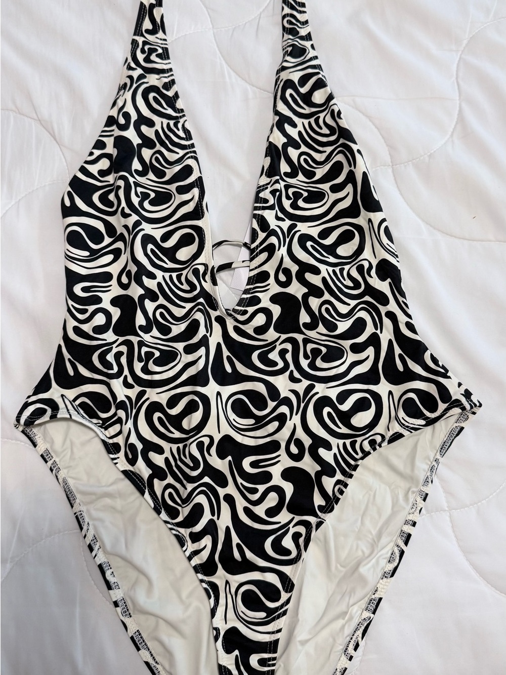 Dippin' Daisy's Black & White Swirl One-Piece